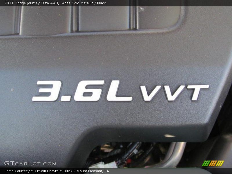  2011 Journey Crew AWD Engine - 3.6 Liter DOHC 24-Valve VVT Pentastar V6