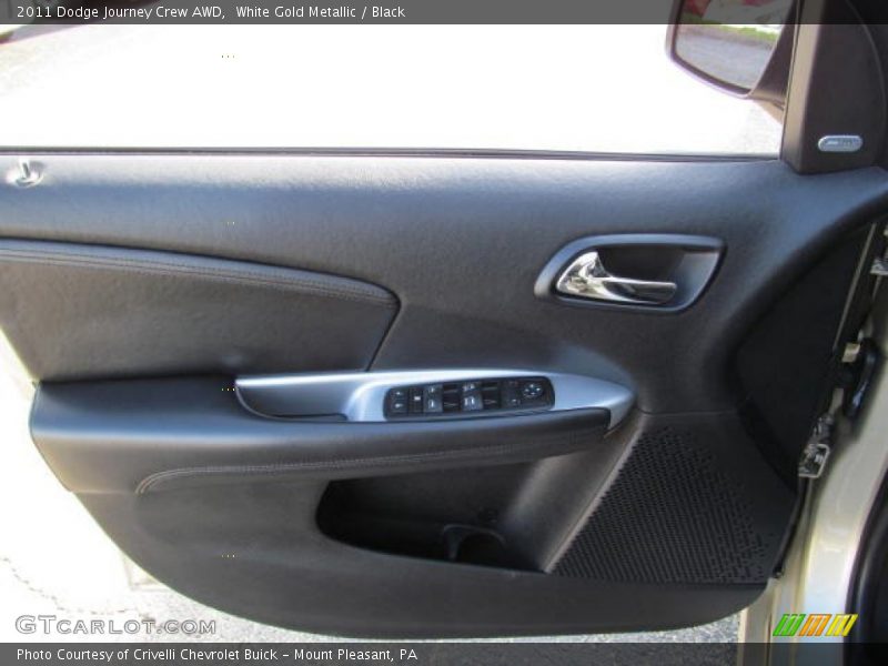White Gold Metallic / Black 2011 Dodge Journey Crew AWD