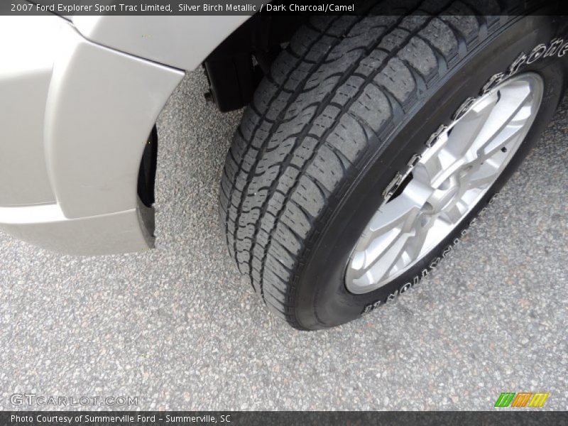 Silver Birch Metallic / Dark Charcoal/Camel 2007 Ford Explorer Sport Trac Limited