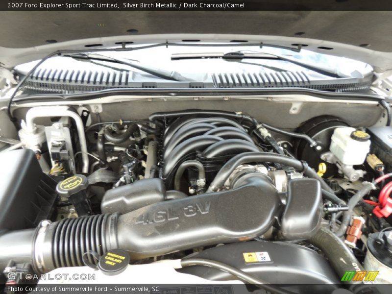 Silver Birch Metallic / Dark Charcoal/Camel 2007 Ford Explorer Sport Trac Limited