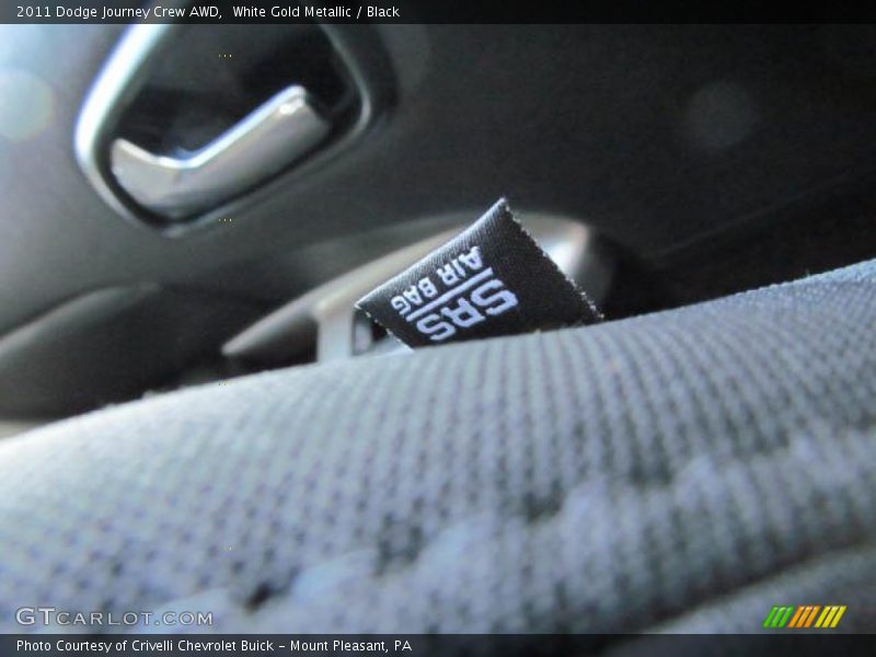 White Gold Metallic / Black 2011 Dodge Journey Crew AWD
