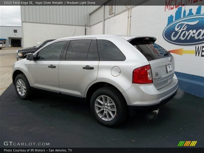Ingot Silver Metallic / Medium Light Stone 2013 Ford Edge SE