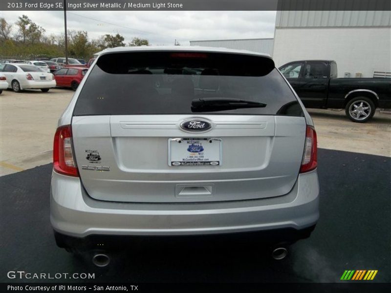 Ingot Silver Metallic / Medium Light Stone 2013 Ford Edge SE