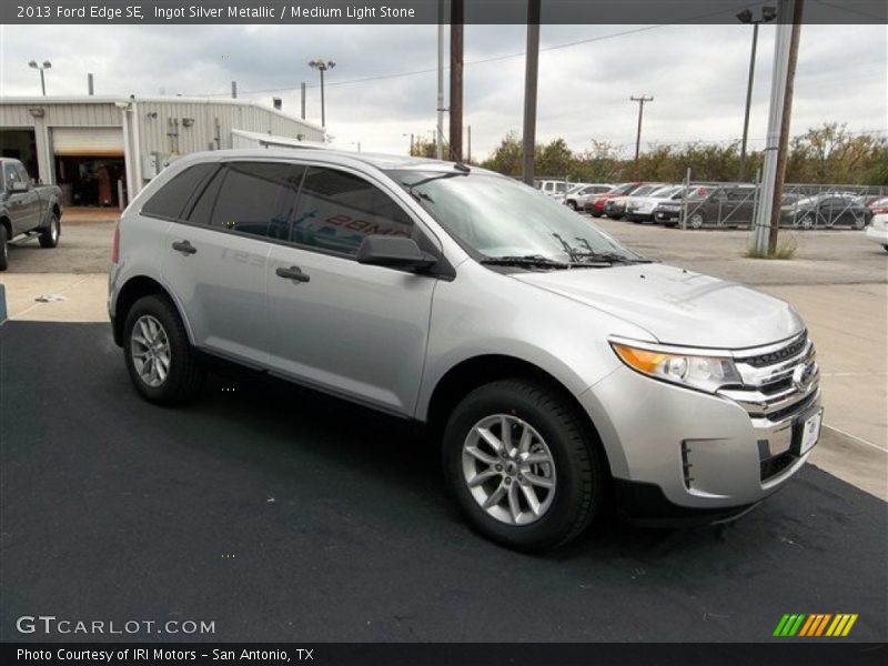 Ingot Silver Metallic / Medium Light Stone 2013 Ford Edge SE