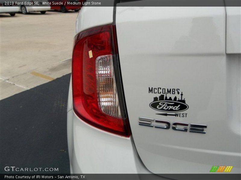 White Suede / Medium Light Stone 2013 Ford Edge SE