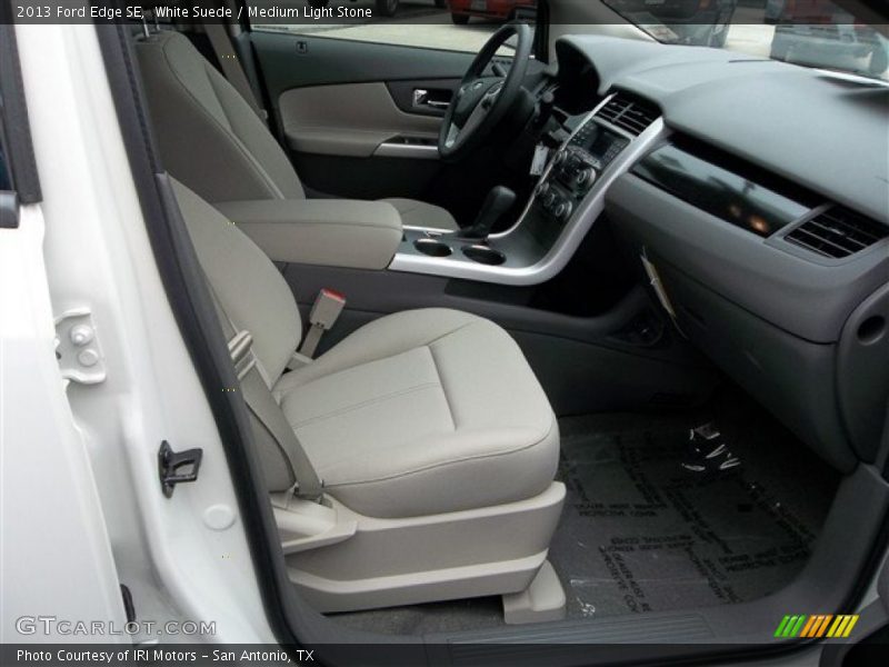 White Suede / Medium Light Stone 2013 Ford Edge SE