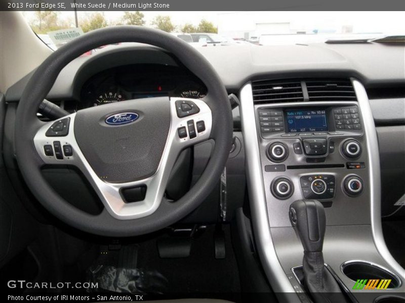 White Suede / Medium Light Stone 2013 Ford Edge SE