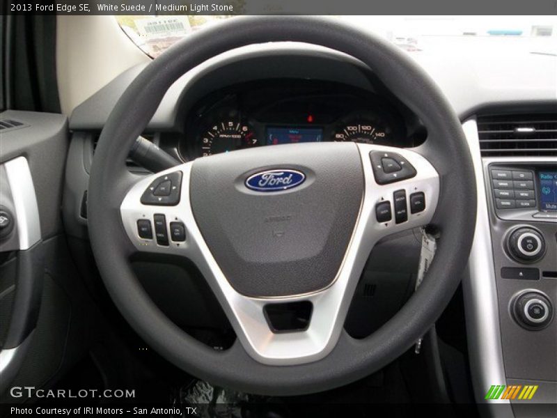 White Suede / Medium Light Stone 2013 Ford Edge SE