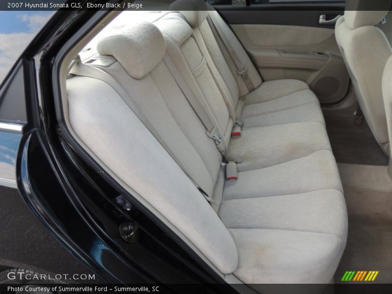 Ebony Black / Beige 2007 Hyundai Sonata GLS