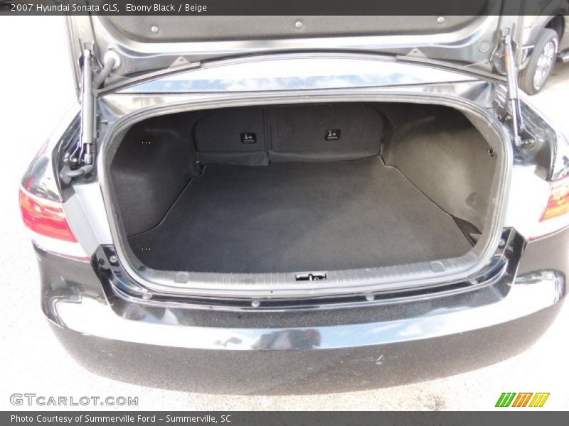 Ebony Black / Beige 2007 Hyundai Sonata GLS