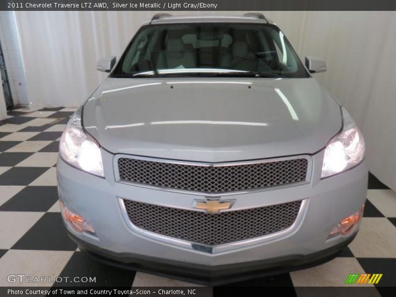 Silver Ice Metallic / Light Gray/Ebony 2011 Chevrolet Traverse LTZ AWD