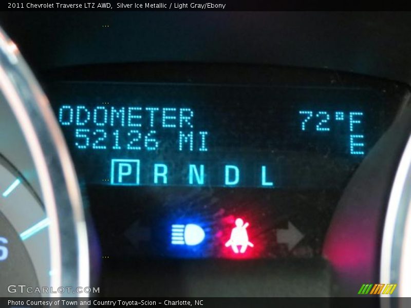 Silver Ice Metallic / Light Gray/Ebony 2011 Chevrolet Traverse LTZ AWD