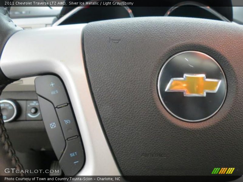 Silver Ice Metallic / Light Gray/Ebony 2011 Chevrolet Traverse LTZ AWD