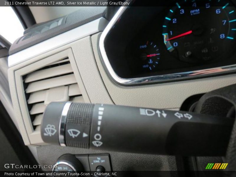 Silver Ice Metallic / Light Gray/Ebony 2011 Chevrolet Traverse LTZ AWD