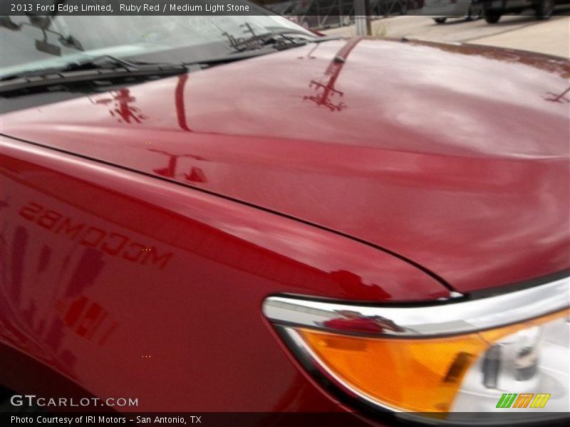 Ruby Red / Medium Light Stone 2013 Ford Edge Limited