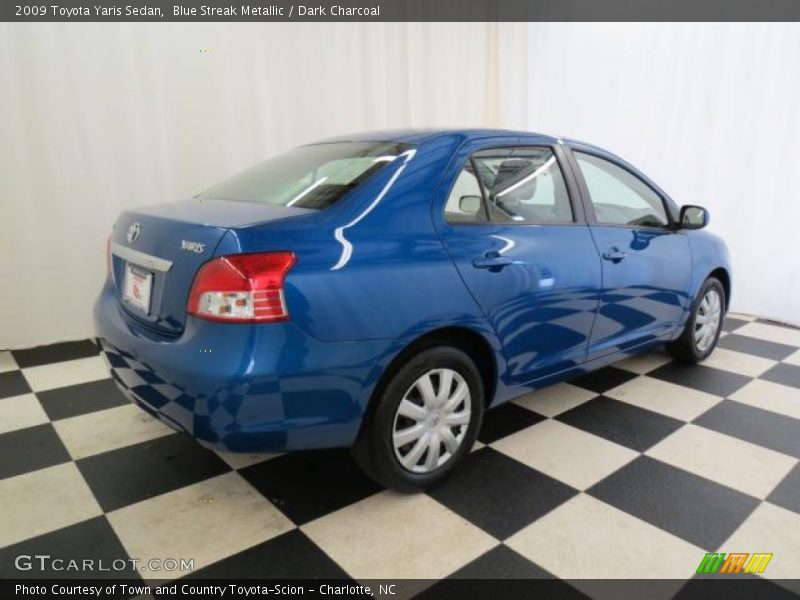Blue Streak Metallic / Dark Charcoal 2009 Toyota Yaris Sedan