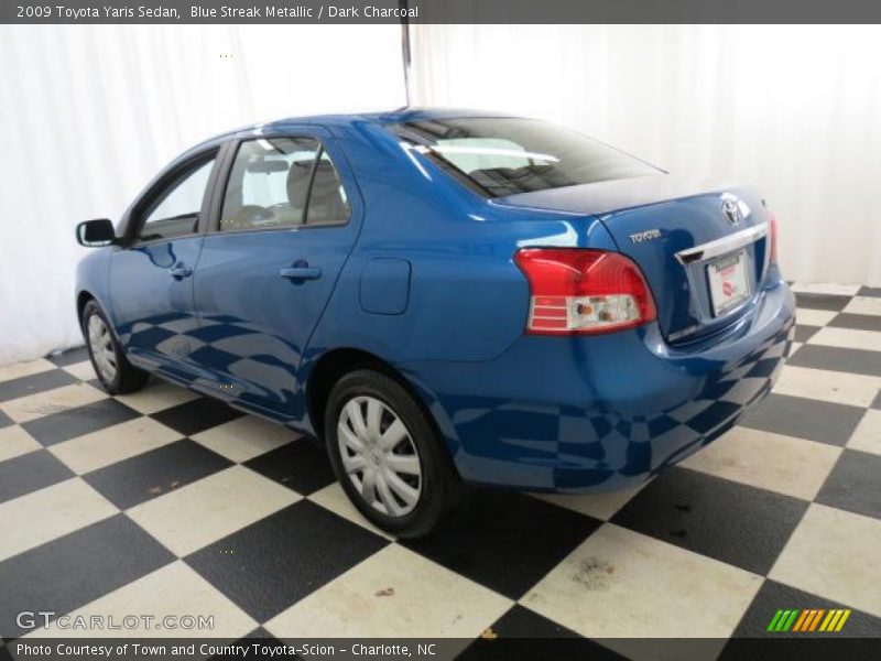 Blue Streak Metallic / Dark Charcoal 2009 Toyota Yaris Sedan