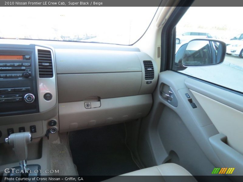Super Black / Beige 2010 Nissan Frontier LE Crew Cab
