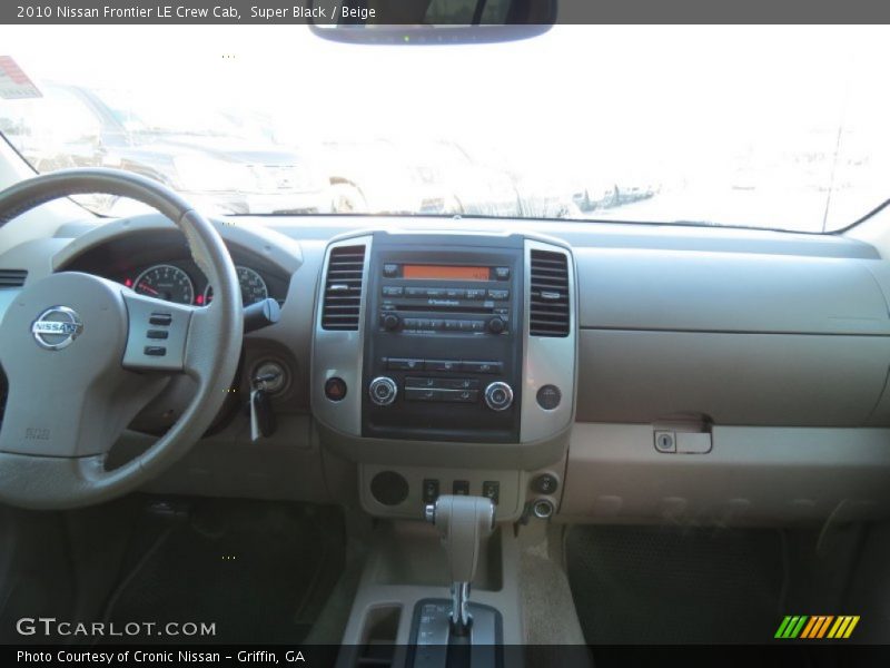 Super Black / Beige 2010 Nissan Frontier LE Crew Cab