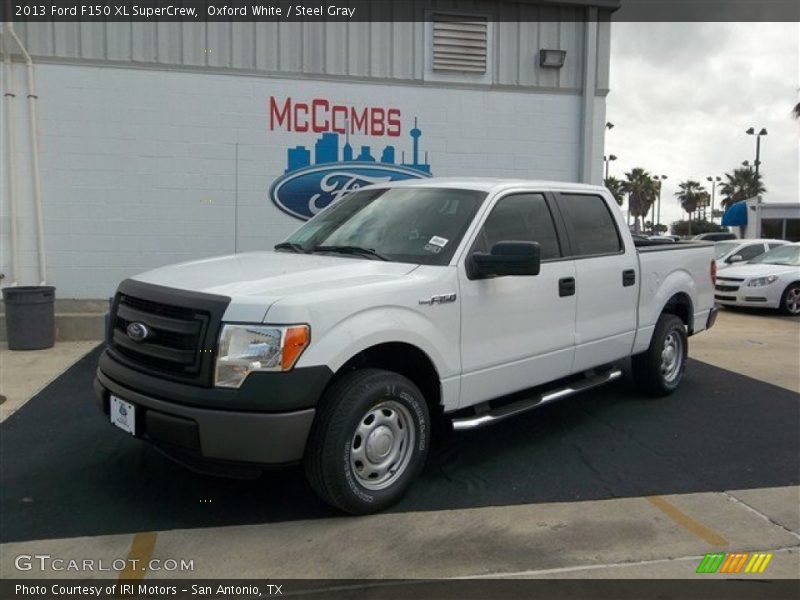 Oxford White / Steel Gray 2013 Ford F150 XL SuperCrew