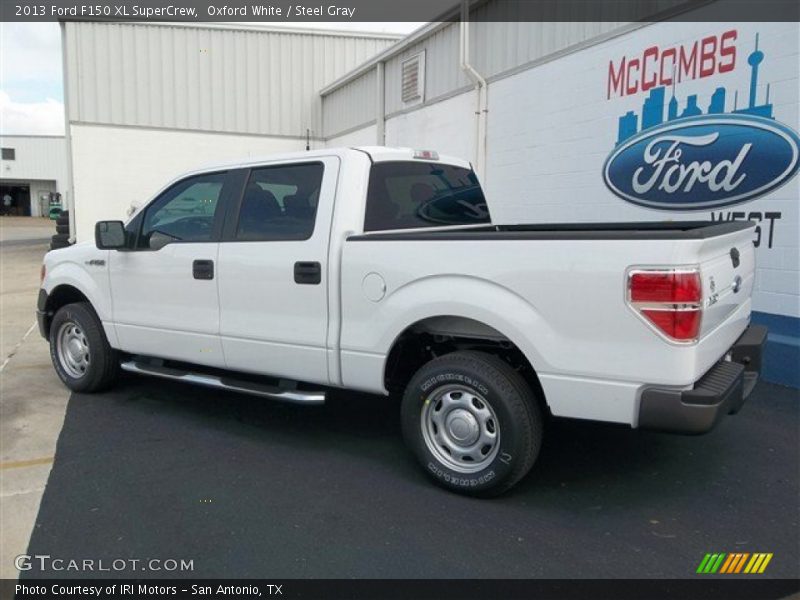 Oxford White / Steel Gray 2013 Ford F150 XL SuperCrew