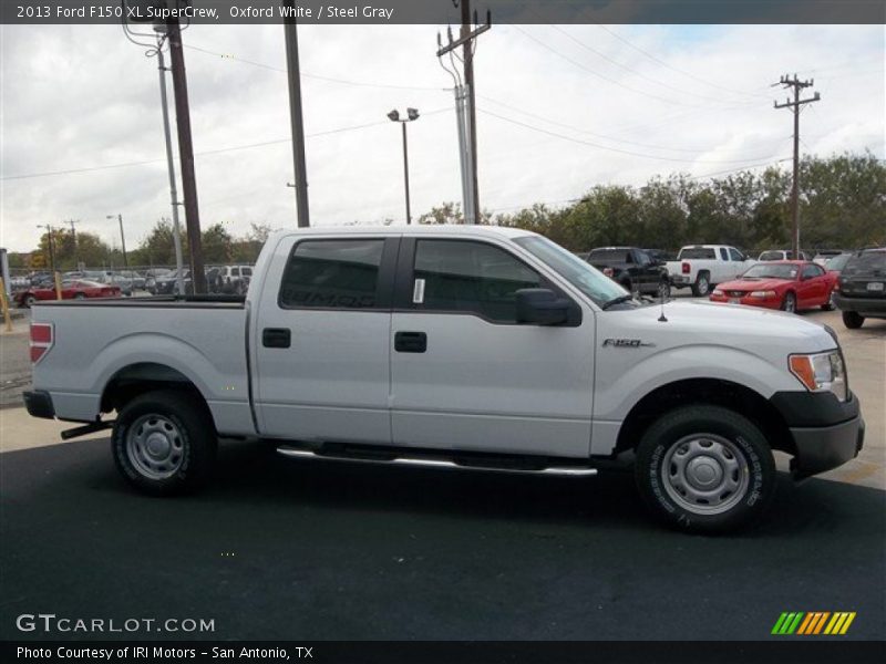 Oxford White / Steel Gray 2013 Ford F150 XL SuperCrew