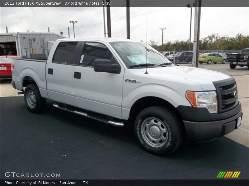Oxford White / Steel Gray 2013 Ford F150 XL SuperCrew