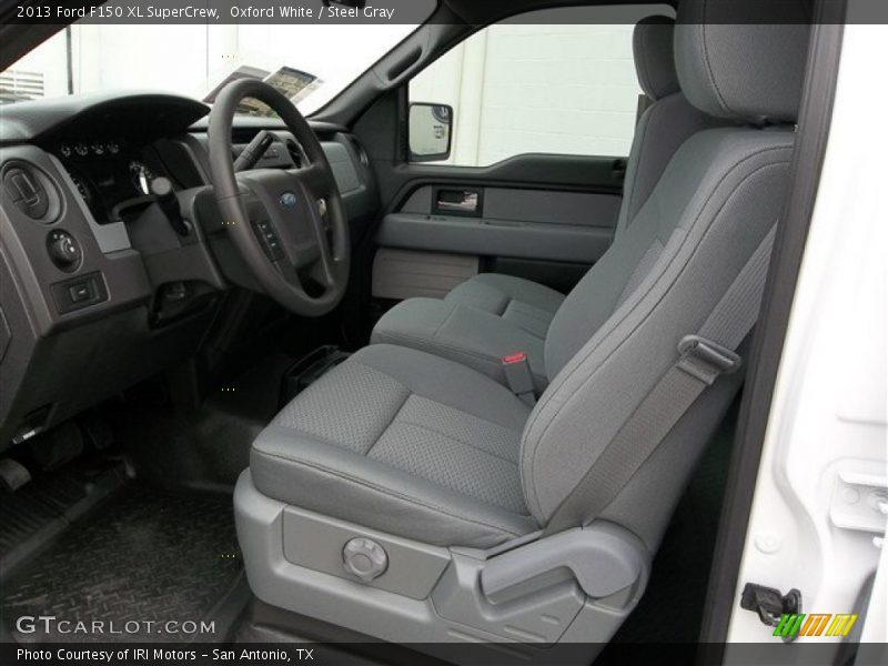 Oxford White / Steel Gray 2013 Ford F150 XL SuperCrew