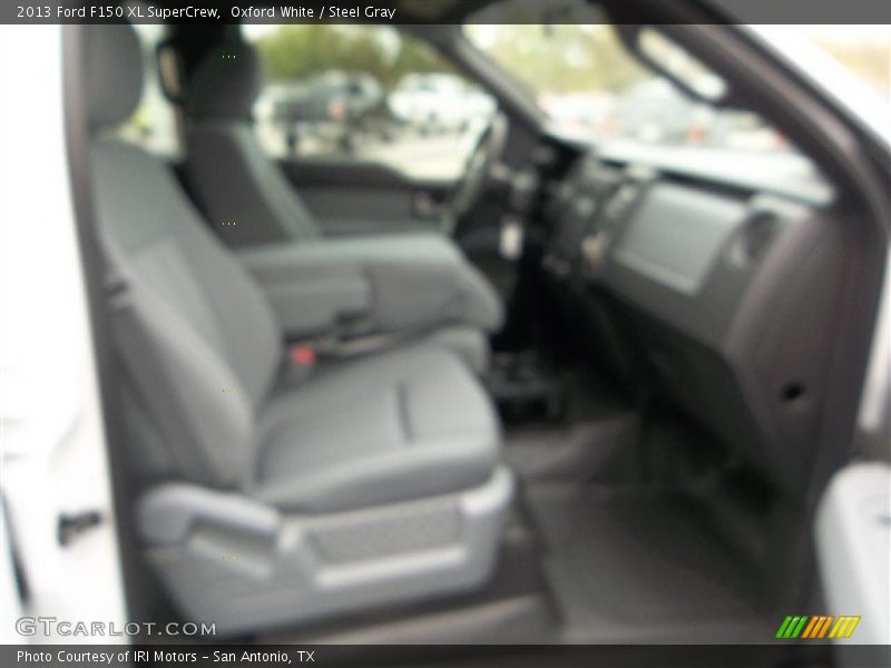 Oxford White / Steel Gray 2013 Ford F150 XL SuperCrew