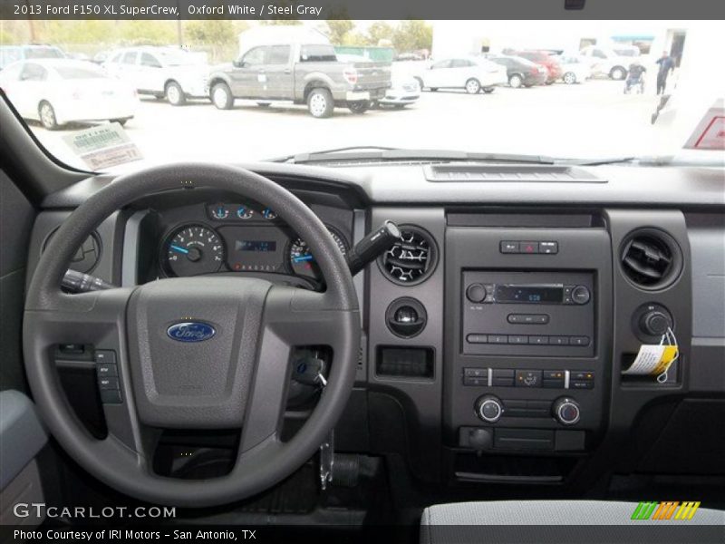 Oxford White / Steel Gray 2013 Ford F150 XL SuperCrew