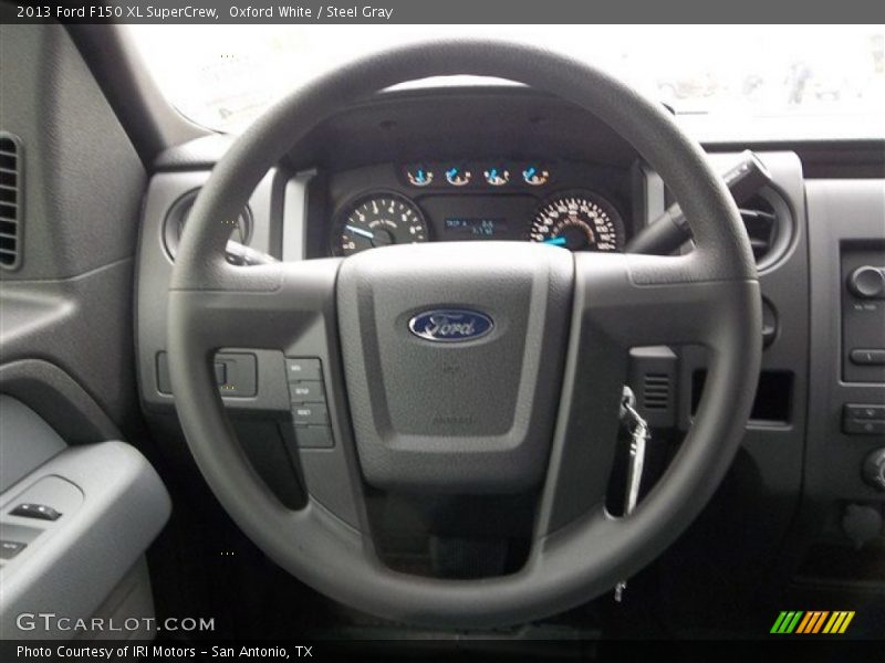 Oxford White / Steel Gray 2013 Ford F150 XL SuperCrew