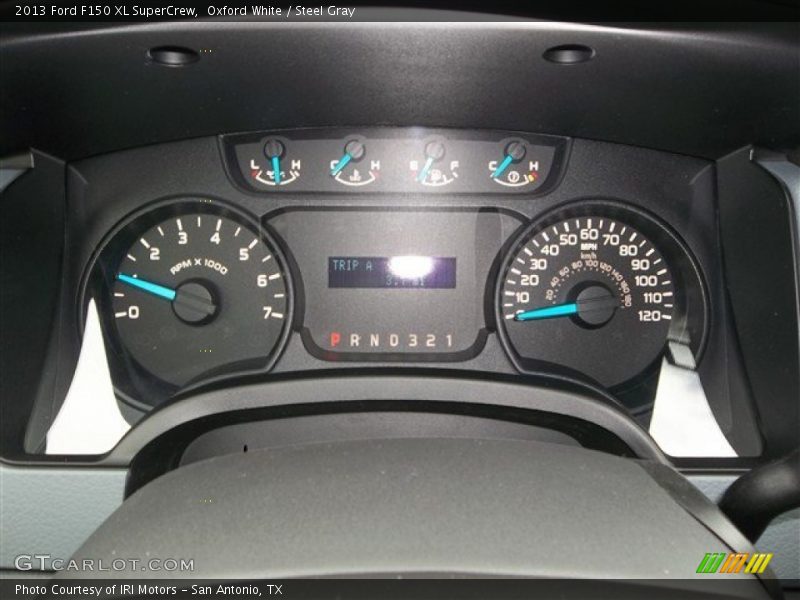 Oxford White / Steel Gray 2013 Ford F150 XL SuperCrew