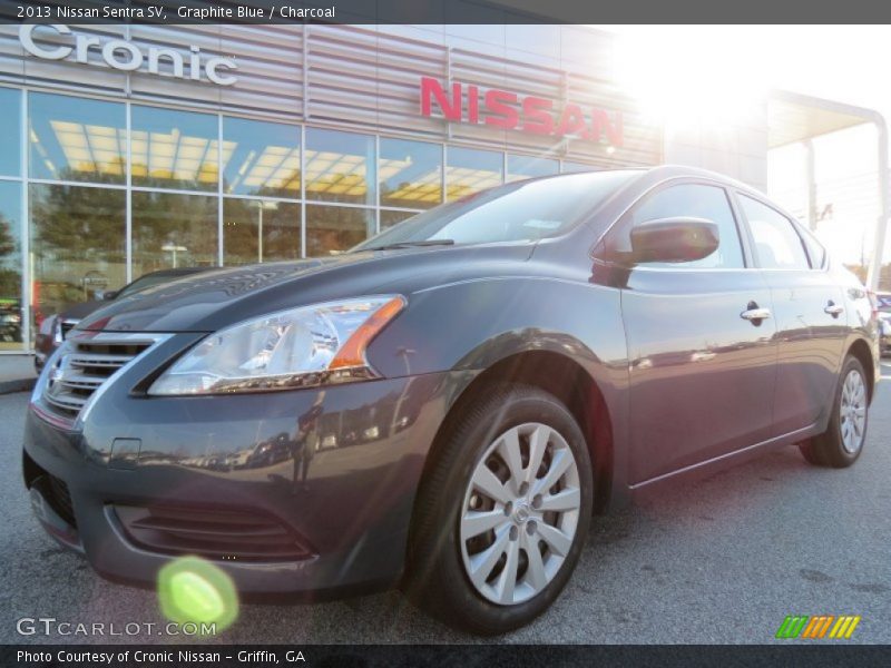 Graphite Blue / Charcoal 2013 Nissan Sentra SV