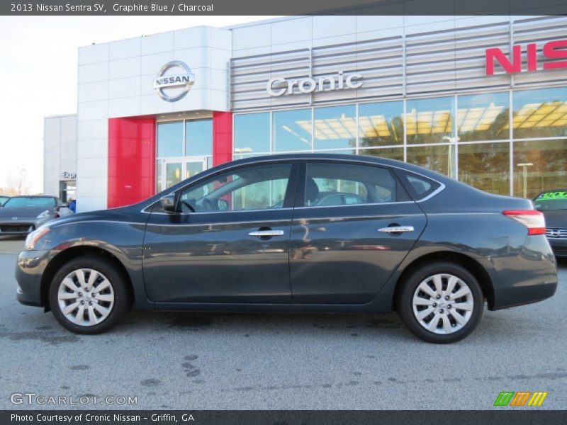 Graphite Blue / Charcoal 2013 Nissan Sentra SV