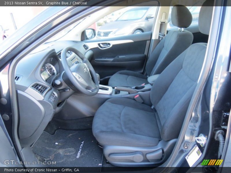  2013 Sentra SV Charcoal Interior
