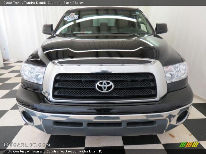 Black / Beige 2008 Toyota Tundra Double Cab 4x4