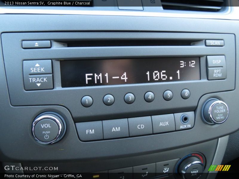 Audio System of 2013 Sentra SV