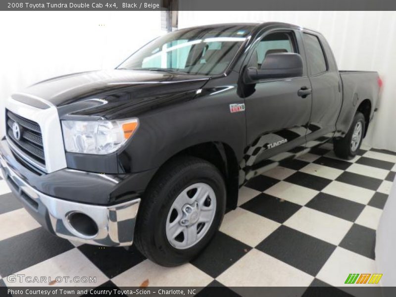 Black / Beige 2008 Toyota Tundra Double Cab 4x4