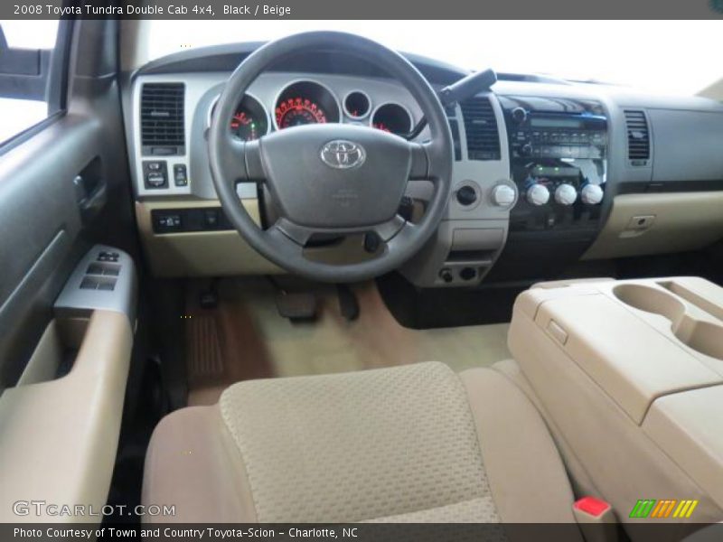 Black / Beige 2008 Toyota Tundra Double Cab 4x4