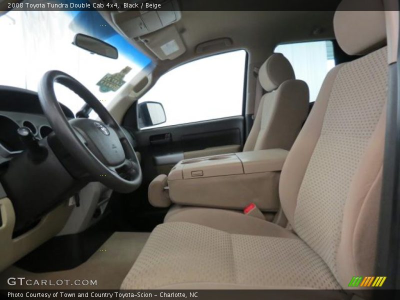 Black / Beige 2008 Toyota Tundra Double Cab 4x4