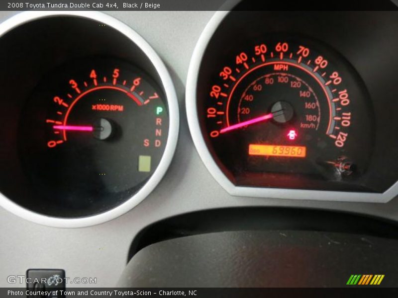 Black / Beige 2008 Toyota Tundra Double Cab 4x4