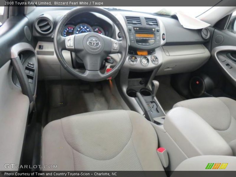 Blizzard Pearl White / Taupe 2008 Toyota RAV4 Limited