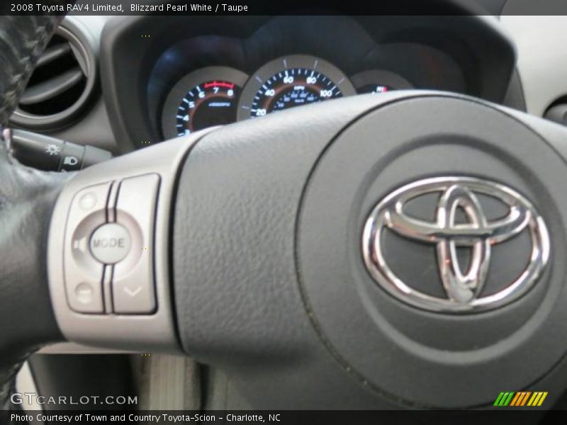 Blizzard Pearl White / Taupe 2008 Toyota RAV4 Limited
