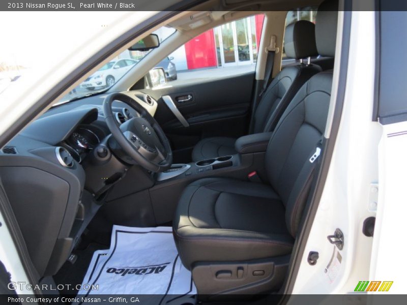 Pearl White / Black 2013 Nissan Rogue SL