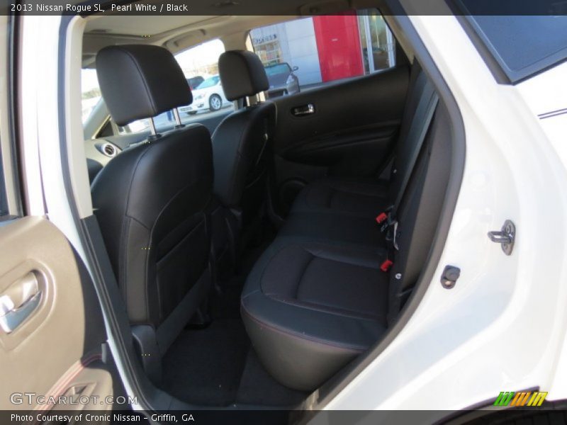 Pearl White / Black 2013 Nissan Rogue SL