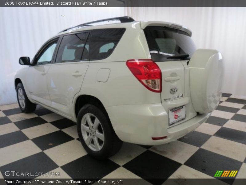 Blizzard Pearl White / Taupe 2008 Toyota RAV4 Limited