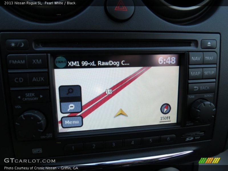 Pearl White / Black 2013 Nissan Rogue SL