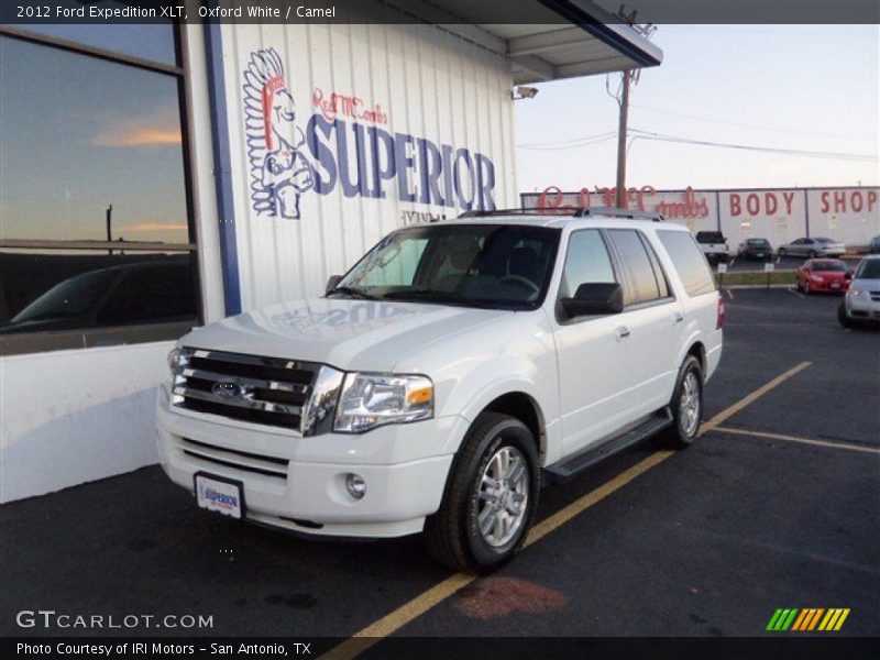 Oxford White / Camel 2012 Ford Expedition XLT