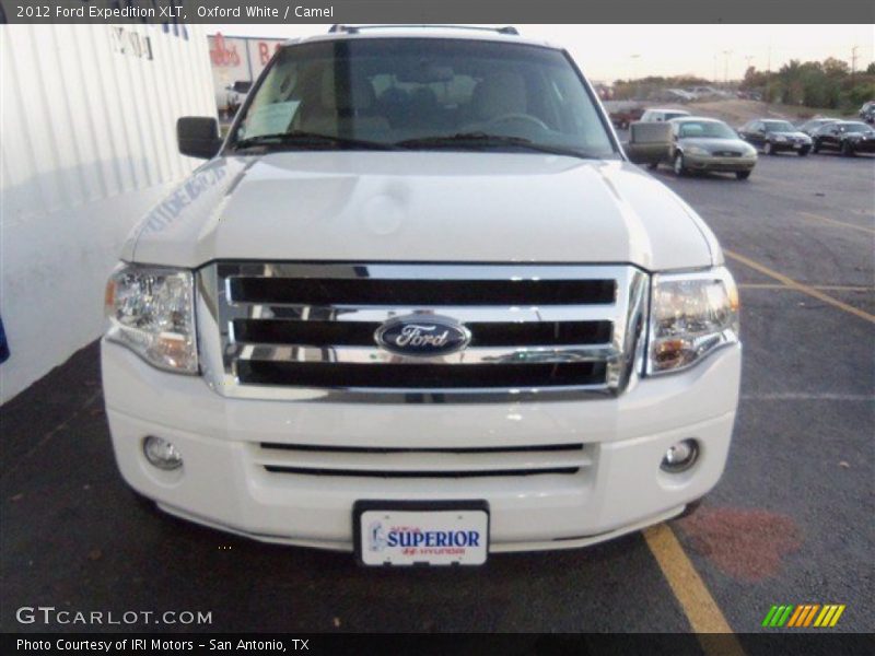 Oxford White / Camel 2012 Ford Expedition XLT
