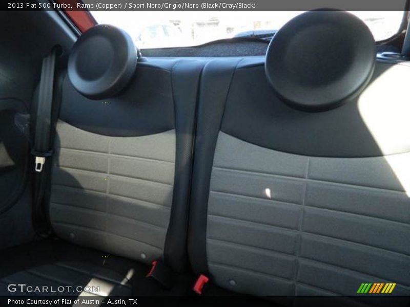Rame (Copper) / Sport Nero/Grigio/Nero (Black/Gray/Black) 2013 Fiat 500 Turbo